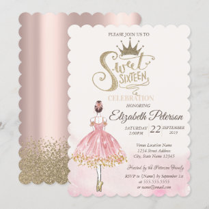 Elegante Ballerina, Tiara, Diamanten Roségold Swee Einladung