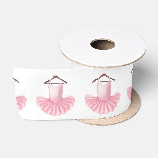 Elegante Ballerina Tutu Pink Hübsches Ballet Satinband (Spule)