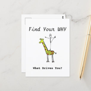 Elegante Ballet Tänzerin auf Giraffe Postkarte