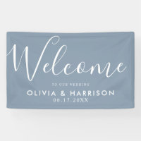Élégante bannière d'Affiche de bienvenue Mariage D