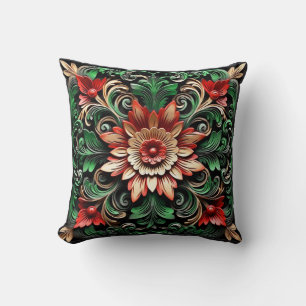 Elegante barocke florale künstlerische  kissen