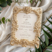 Elegante Barocke Goldrahmen-Hochzeit