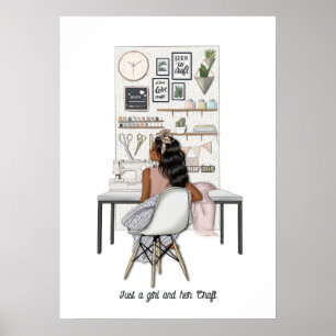 Elegante Bastelkönigin Poster