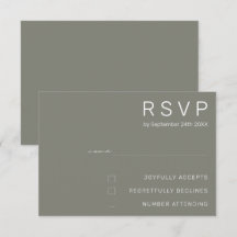 Elegante Battleship Gray Minimal Moderne Hochzeit