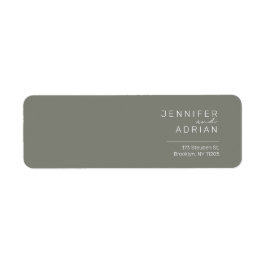Elegante Battleship Gray Minimal Moderne Rückführu