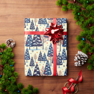 Elegante Bäume Geschenkpapier