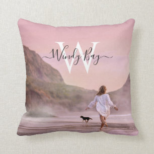 Elegante Beach Scene Fotografy Throw Kissen