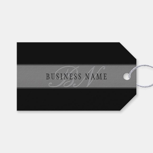 Elegante bearbeitbare Skriptbezeichnung/anderer Te Geschenkanhänger (Vorderseite (Horizontal))