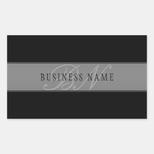 Elegante bearbeitbare Skriptbezeichnung/anderer Te Rechteckiger Aufkleber