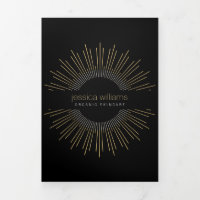 Elégante Beauté Gold Sunburst Black Brochure