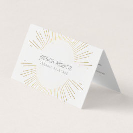 Elegante Beauty Gold Visitenkarten