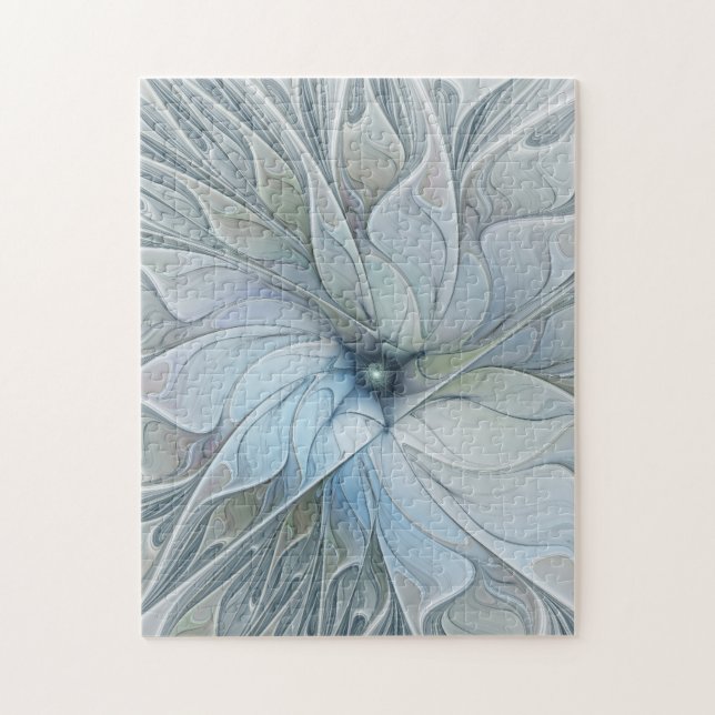 Elegante Beauty Modernes Abstraktes Fraktal Blume (Vertikal)
