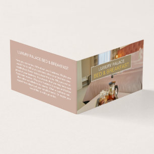 Elegante Bed & Breakfast Unterkunft im Detail Visitenkarten