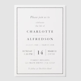 Elegante Beerdigung | Chic Memorial Service