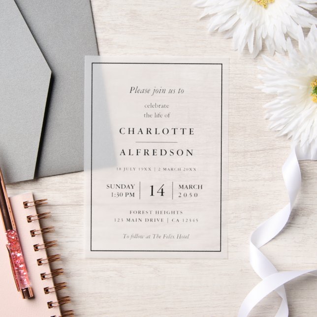Elegante Beerdigung | Chic Memorial Service (Hochzeit)
