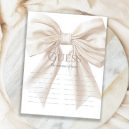 Elegante Beige Bow rät, wie viel Spiel