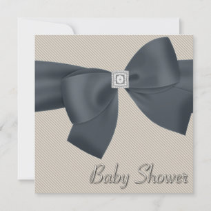 Elegante beigefarbene Babyparty-Einladungen Einladung