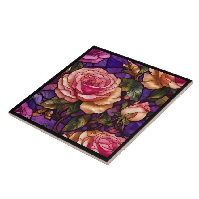 Elegante, beliebte Sammlung von Rose aus festem Gl Fliese (Seite)