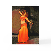 Elegante Bellydancer Grußkarte