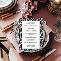 Elegante benutzerdefinierte Foto-Hochzeittisch-Men