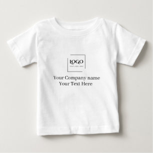 Elegante benutzerdefinierte Logo-Vorlage Baby T-shirt