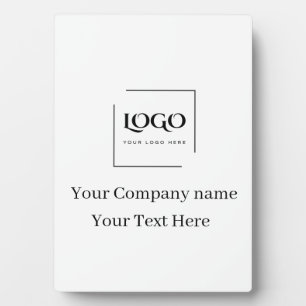 Elegante benutzerdefinierte Logo-Vorlage Fotoplatte