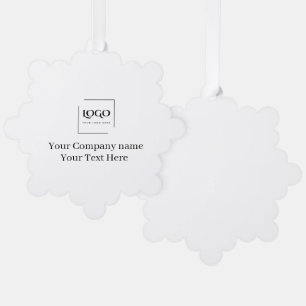 Elegante benutzerdefinierte Logo-Vorlage Ornament Karte