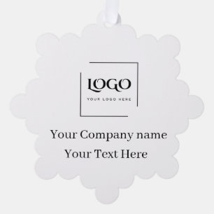 Elegante benutzerdefinierte Logo-Vorlage Ornament Karte