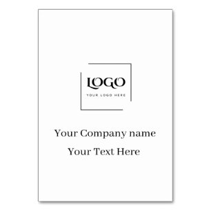 Elegante benutzerdefinierte Logo-Vorlage Tischnummer
