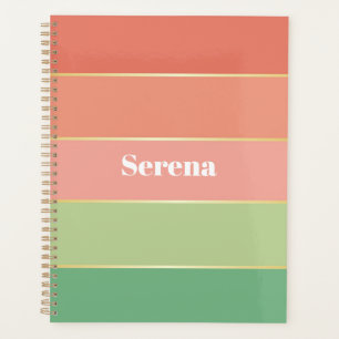 elegante, benutzerdefinierte Sommerfarben Farbbloc Planer