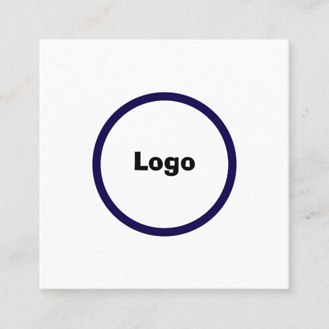 Elegante benutzerdefinierte Visitenkarte |Minimale (Vorderseite)