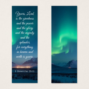 Elegante Berglandschaft Nordlichter Bibel