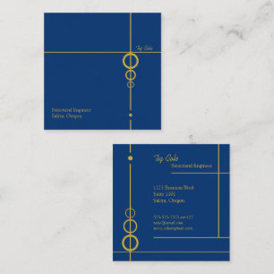 Elegante Beruflich Square Business Card Quadratische Visitenkarte