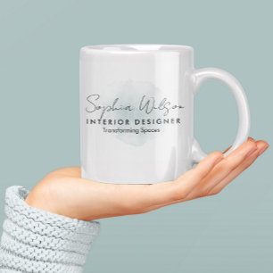 Elegante Berufliche Aquarellzeichnung Kaffeetasse