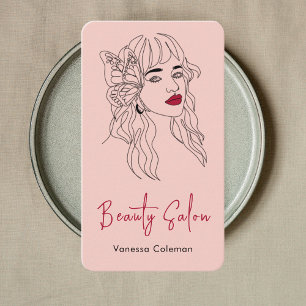 Elegante Berufliche Beauty Salon Business Card Visitenkarte