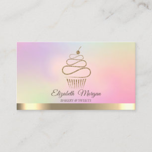 Elegante Berufliche Cupcake-Süßigkeiten Visitenkarte