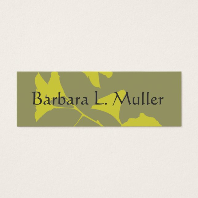 Elegante, Berufliche Gleuchtende Ginkgo Blätter (Vorderseite)