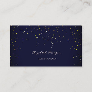 Elegante Berufliche Moderne einfache Confetti Visitenkarte