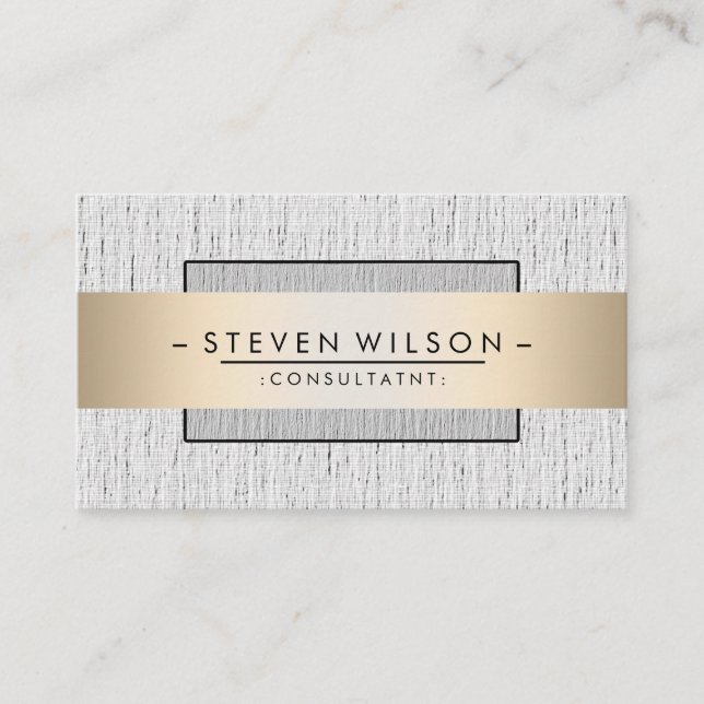 Elegante Berufliche moderne, subtile Schlichte Wäs Visitenkarte (Vorderseite)