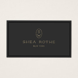 Elegante Berufliche Monogram 3D Typografie