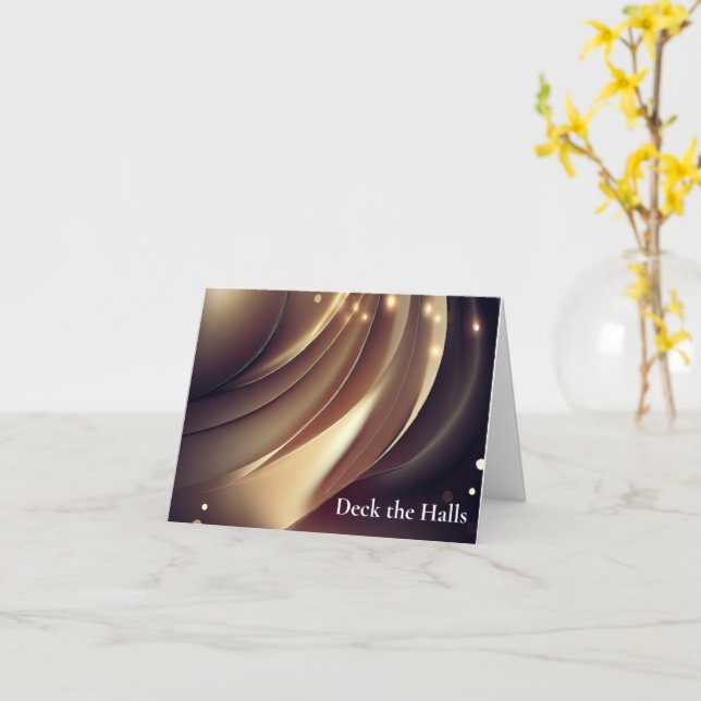 Elegante Berufliche Weihnachtskarte für Unternehme Karte (Gelbe Blume)