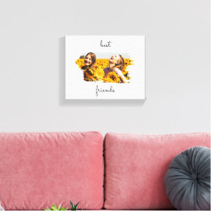 Elegante BESTE FREUNDIN Die besten Freunde für imm Leinwanddruck