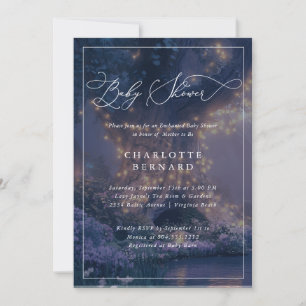 Elegante Bezauberung Forest Baby Shower Einladung