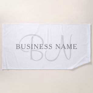 Elegante Bezeichnung Monogramm oder Name Strandtuch