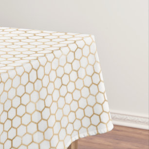 elegante Bienenwabe Hochzeitsfeier Tischdecke