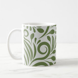 Elegante Bio Grüne Form Kunst für Geschenke Kaffeetasse