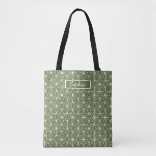Elegante Bio Grüne Form Kunst für Geschenke Tasche