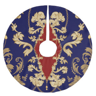 Elegante Birnen: Vintag nahtlos Polyester Weihnachtsbaumdecke