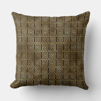 Elegante Black and Gold 1920er Jahre Art Deco Vint Kissen