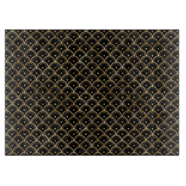 Elegante Black and Gold 1920er Jahre Art Deco Vint Schneidebrett